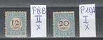 Nederland 1888/1887 - Portzegel cijfer waarde in zwart -, Postzegels en Munten, Postzegels | Nederland, Gestempeld