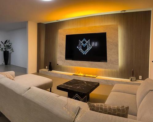 Cinewall binnen 1 dag kant en klaar vanaf, Huis en Inrichting, Haarden, Elektrische haard, Nieuw, Verzenden