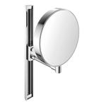 Scheerspiegel Emco Rond Ø24cm Met Glijstang 40cm Chroom, Ophalen of Verzenden, Nieuw, Chroom, Bad