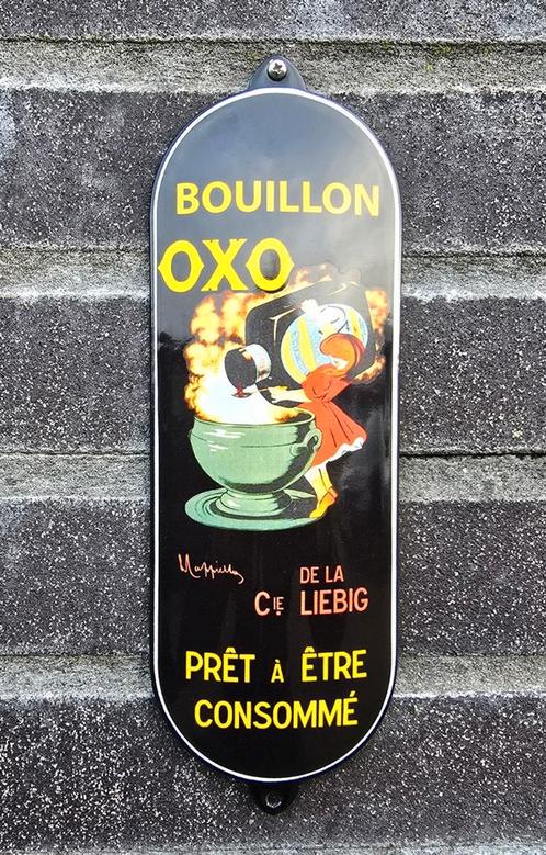 Emaille deurpost Bouillon OXO, Verzamelen, Merken en Reclamevoorwerpen, Verzenden
