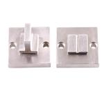 Toiletgarnituur Jolie vierkant 42 mm oud zilver, Doe-het-zelf en Verbouw, Hang- en Sluitwerk, Verzenden, Nieuw