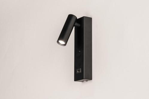 Rietveld Wandlampen - Zwart - Metaal, Huis en Inrichting, Lampen | Wandlampen, Verzenden