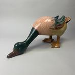 Decoratief ornament - Grote Vintage - Houten eend -