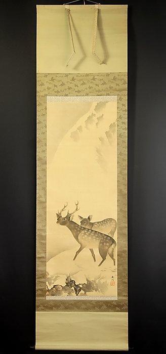 Deers - With signature and seal Gyokud  - Japan, Antiek en Kunst, Antiek | Overige Antiek