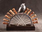Art Deco set cocktailprikkers - Bestekset - Brons, Hout, Antiek en Kunst