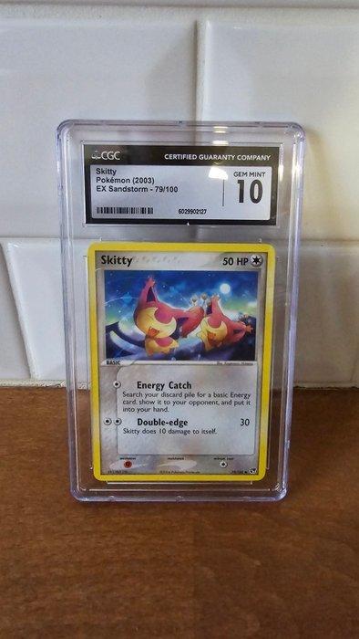 Pokémon - 1 Graded card - Skitty 79/100 - CGC 10 - EX - EX, Hobby en Vrije tijd, Verzamelkaartspellen | Pokémon