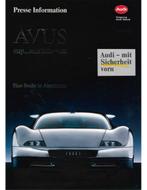 1992 AUDI AVUS QUATTRO PERSMAP DUITS, Nieuw, Audi, Author