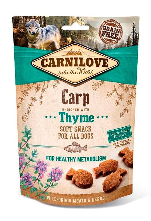 Carnilove Dog Soft Snack Carp & Thyme, Dieren en Toebehoren, Honden-accessoires, Nieuw, Ophalen of Verzenden