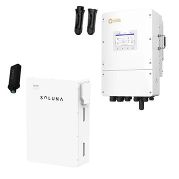 Solis S6 hybride omvormer 10 kW + Soluna 9,6 kWh beschikbaar voor biedingen