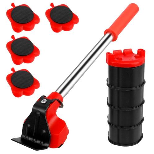 Meubellifter - Rood - 5-delige Set -  Eenvoudig Verplaatsen, Doe-het-zelf en Verbouw, Overige Doe-het-zelf en Verbouw, Nieuw, Verzenden