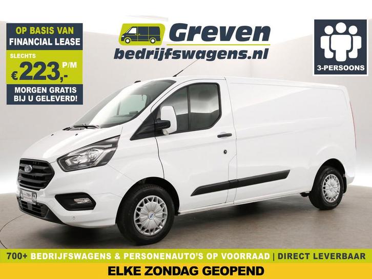 Ford Transit Custom 300 2.0 TDCI L2H1 Airco Cruise Carplay, Auto's, Bestelauto's, Te koop, Handgeschakeld, Financial lease, Diesel