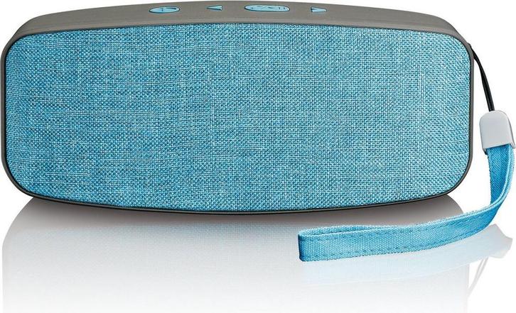 Lenco BT-130 - Bluetooth speaker met AUX-ingang - Grijs, Audio, Tv en Foto, Luidsprekers, Zo goed als nieuw, Verzenden
