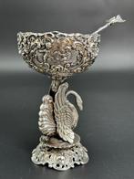 Zout- en pepervaatjes - .800 zilver, Antiek en Kunst