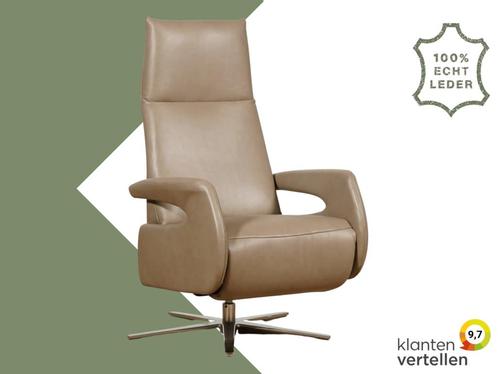 Leren relaxfauteuil Note elektrisch, Huis en Inrichting, Fauteuils, 50 tot 75 cm, 75 tot 100 cm, Nieuw, Leer, Ophalen of Verzenden