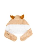 Muts Rendier Fleece Lichtbruin Bont Hoorns Oren Touwtjes Bru, Ophalen of Verzenden, Nieuw