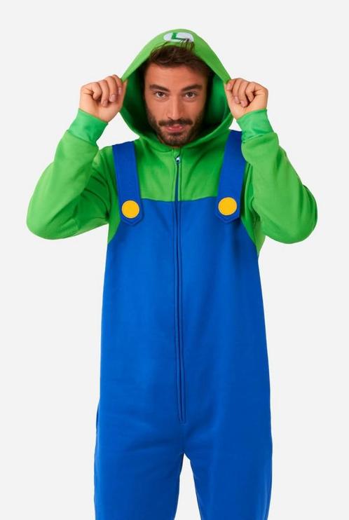 Luigi Onesie Volwassen, Kleding | Heren, Carnavalskleding en Feestkleding, Nieuw, Ophalen of Verzenden