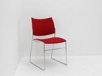 Vergaderstoel Casala Curvy 2288 - bekleding rood - slede, Werkplek, Ophalen of Verzenden, Gebruikt, Overige typen