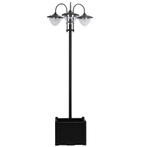 TRUUSK Solar Light Tuinlamp - 3-kops Lamp - Met Bloempot Voe, Verzenden, Nieuw