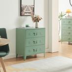 Ladekast Hämeenlinna commode met lades 72x60x40 cm groen mat, Verzenden, Nieuw