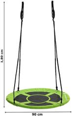 Nestschommel groen van 600D polyester 90 cm diameter scho..., Kinderen en Baby's, Ophalen of Verzenden, Nieuw