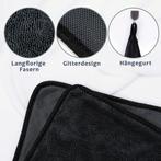 Microvezel Droogdoeken – 3-Pack – XXL 40×60 cm – Supersnel, Verzenden, Nieuw, Zwart