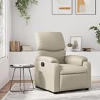 Verstelbare Fauteuil Creme | Tweedekansje | OP=OP, Huis en Inrichting, Fauteuils, Overige materialen, Nieuw, 75 tot 100 cm, Ophalen of Verzenden