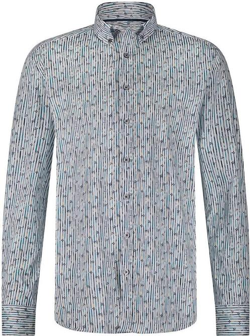 State Of Art  Overhemd Striped Pop maat M Heren, Kleding | Heren, Overhemden, Wit, Nieuw, Verzenden