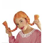 Kinderpruik oranje vlechten - Kinderpruiken, Ophalen of Verzenden, Nieuw