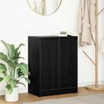 vidaXL Dressoir 57x34x76 cm spaanplaat zwart eikenkleurig, Huis en Inrichting, Kasten | Dressoirs, Verzenden, Nieuw, 50 tot 100 cm