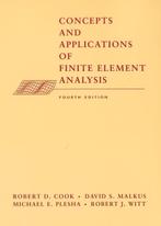 Concepts And Applications Of Finite Element An 9780471356059, Zo goed als nieuw