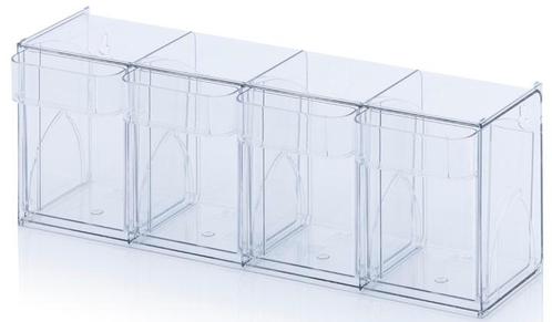 Magazijnbakken Nieuw Systeembox Transparant 60x16,8x20,7cm, Zakelijke goederen, Kantoor en Winkelinrichting | Magazijn, Stelling en Opslag