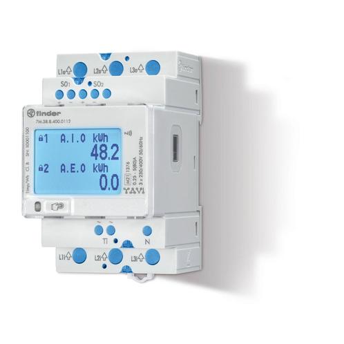 3 Fase Digitale Energiemeter 80A MID Met M-Bus Interface -, Doe-het-zelf en Verbouw, Elektra en Kabels, Overige typen, Nieuw, Verzenden