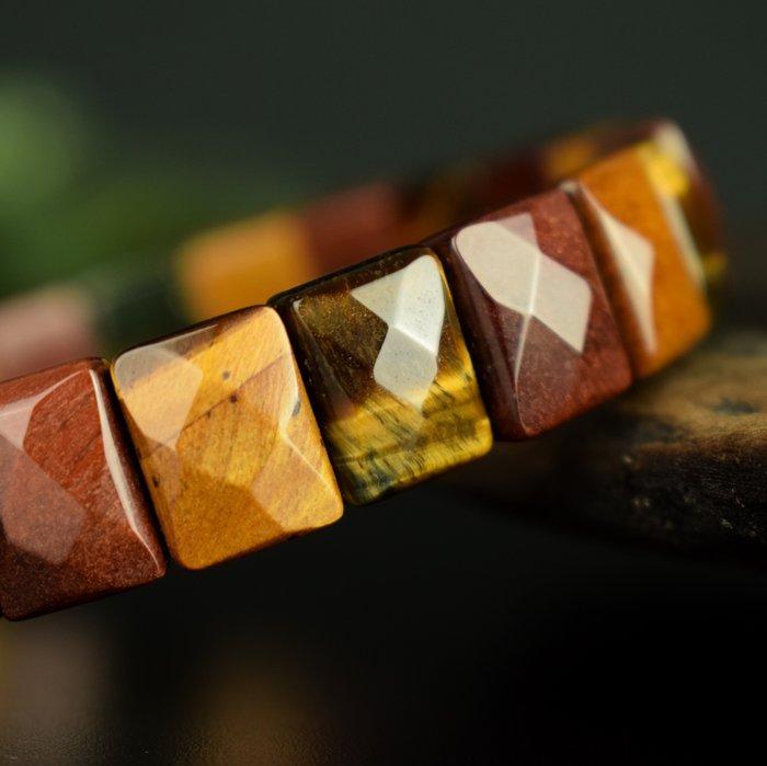 Multicolor natuurlijk Tijgeroog - Topkwaliteit - Valkoog en, Verzamelen, Mineralen en Fossielen