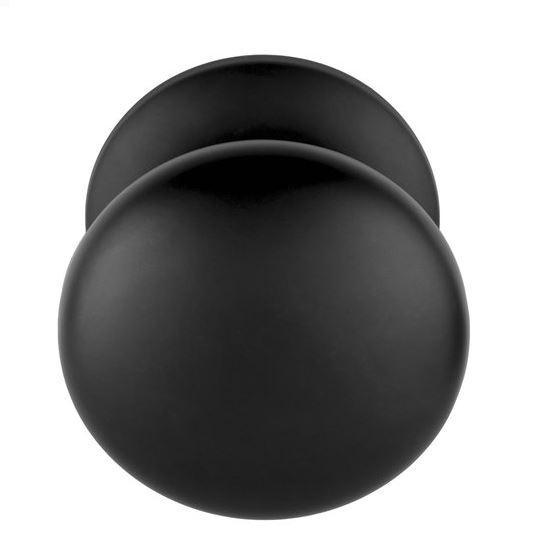 Voordeurknop BASICS LB65V Vast op rozet mat zwart, Doe-het-zelf en Verbouw, Hang- en Sluitwerk, Verzenden