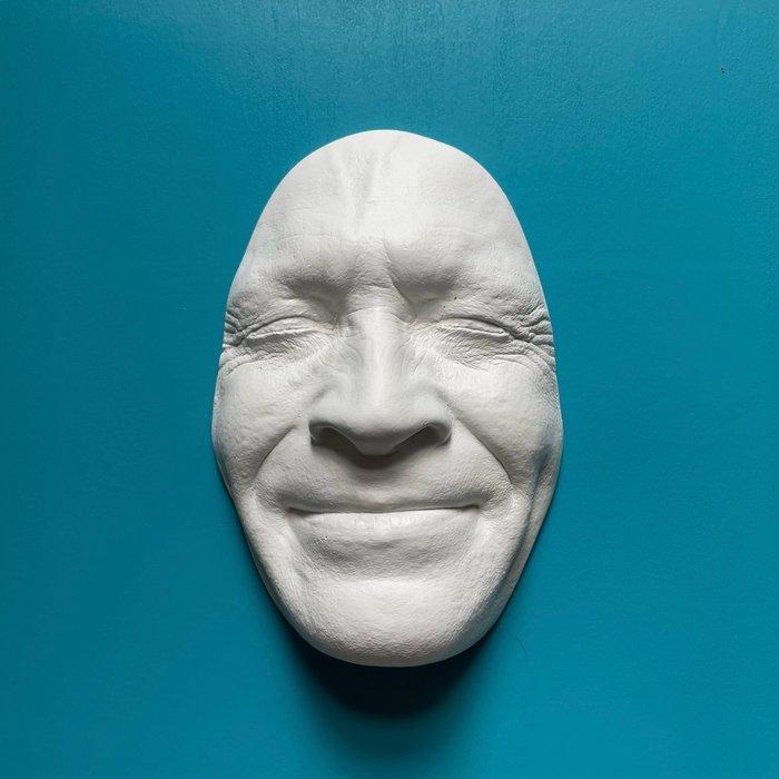 gregos - Lot of 4 frames-4 white moods on blue light, Antiek en Kunst, Kunst | Designobjecten