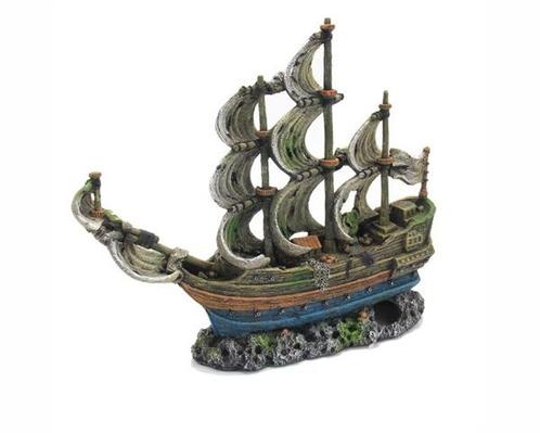 Decoratie schip Sinkin Galeon 36cm  aquarium decoratie, Dieren en Toebehoren, Vissen | Aquaria en Toebehoren, Nieuw, Ophalen of Verzenden