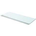 vidaXL Schappen 2 st 80x30 cm glas transparant, Huis en Inrichting, Woonaccessoires | Wandplanken en Boekenplanken, Verzenden