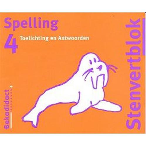 Stenvert Antwoorden Spelling 4 groep 6, Boeken, Schoolboeken, Nieuw, Verzenden