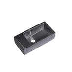 Fontein Mia 40.5x20x10.5cm marmerlook zwart links zonder, Verzenden, Nieuw