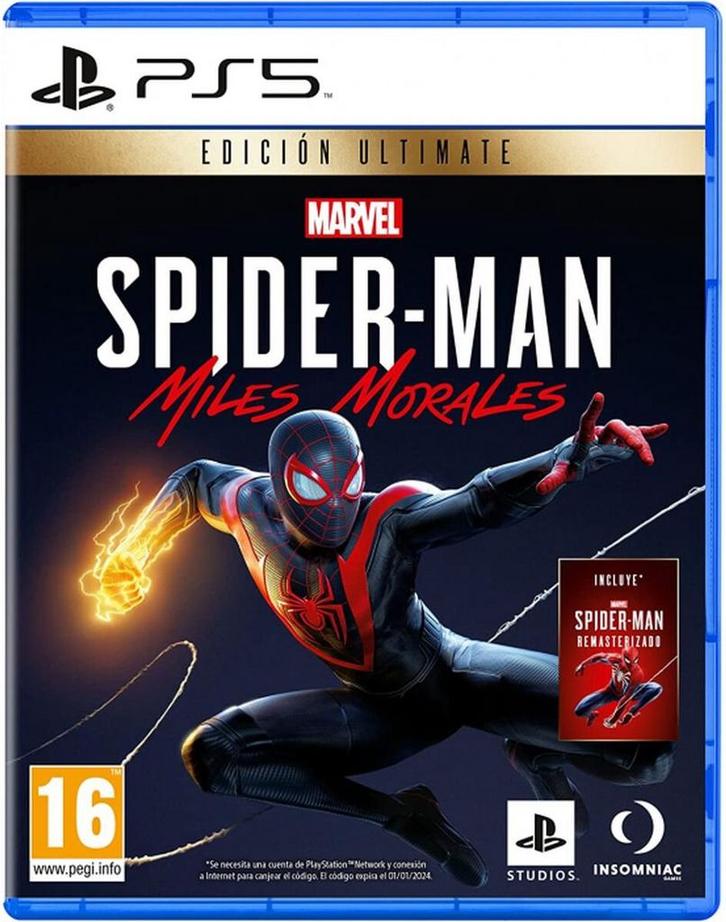 Spiderman Miles Morales - Ultimate Edition - PS5 (Spaanse, Spelcomputers en Games, Spelcomputers | Overige, Verzenden