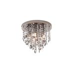 Klassieke plafondlamp zwart met smoke glas - Medusa, Huis en Inrichting, Lampen | Plafondlampen, Nieuw, Glas, Klassiek / Antiek