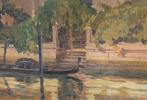 Oscar Sogaro (1888-1967) - Giardino sul canalazzo, Venezia