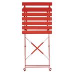 Bolero stalen opklapbare stoelen rood (2 stuks), Verzenden, Nieuw in verpakking