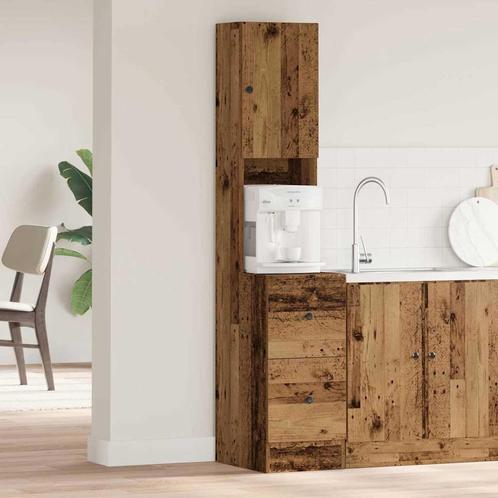vidaXL Keukenkast met lade met plank met opslag met de deur, Huis en Inrichting, Keuken | Keukenelementen, Bruin, Nieuw, Verzenden