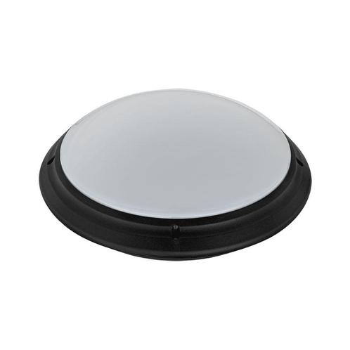 LED Badkamerlamp Waterdicht - E27 - Zwart - Ø275mm, Huis en Inrichting, Lampen | Plafondlampen, Nieuw, Kunststof, Ophalen of Verzenden