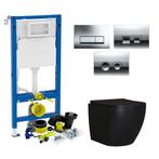 Geberit UP100 Mat Zwarte Toiletset set65 Mudo Randloos, Doe-het-zelf en Verbouw, Sanitair, Ophalen of Verzenden, Nieuw, Overige typen