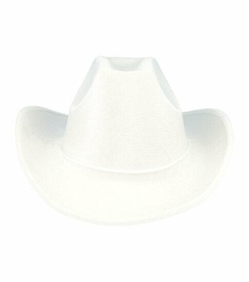 Cowboyhoed - Western Hoed - Velvet - One Size - Wit, Kleding | Dames, Hoeden en Petten