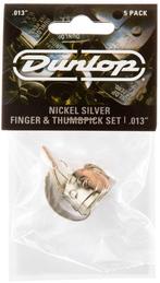Jim Dunlop RVS vingerplectrum + duimplectrum  0.013 - 5-pack, Ophalen of Verzenden, Nieuw, Banjo