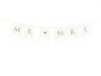 Letterslinger Mr & Mrs Bruiloft (2,5m), Hobby en Vrije tijd, Feestartikelen, Ophalen of Verzenden, Nieuw