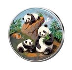 China. 10 Yuan 2025 Panda - Farbappliation, 30g (.999)